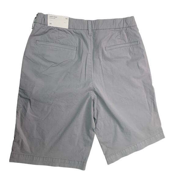 NWT New American Eagle Mens Size 32 Flex Below The Knee Light Gray Khaki Shorts - Picture 4 of 7